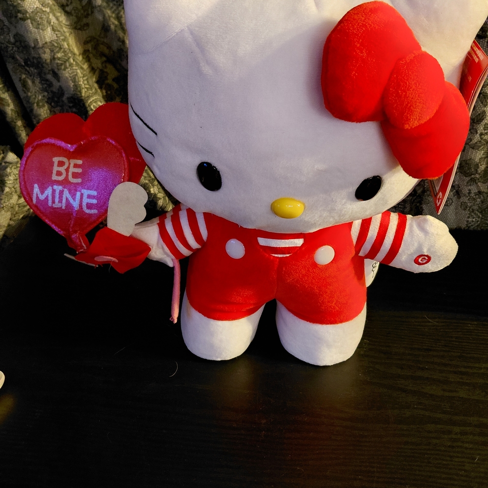 Hello Kitty Red and White Plush with Heart